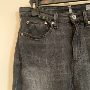 rag & bone Mid Rise Skinny Stretch - Charcoal